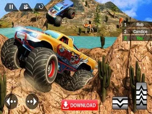 Mega Truck Camine Race Monster Truck Curse Racing