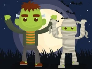 Vampiri și Frankenstein colorat